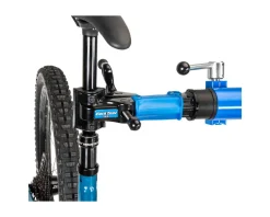 Park Tool Bike Repair Stands|PRS-2.4-2 Professional Double Arm Repair Stand (Blue/Silver) (w/100-3D Adjustable Clamps)