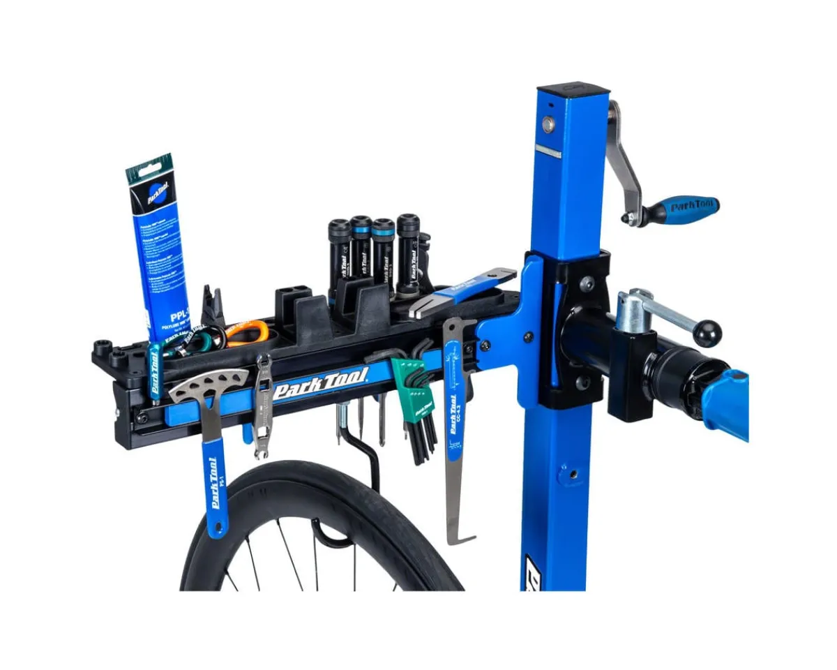 Park Tool Bike Repair Stands|PRS-TT-2 Deluxe Tool and Work Tray (Black/Blue)