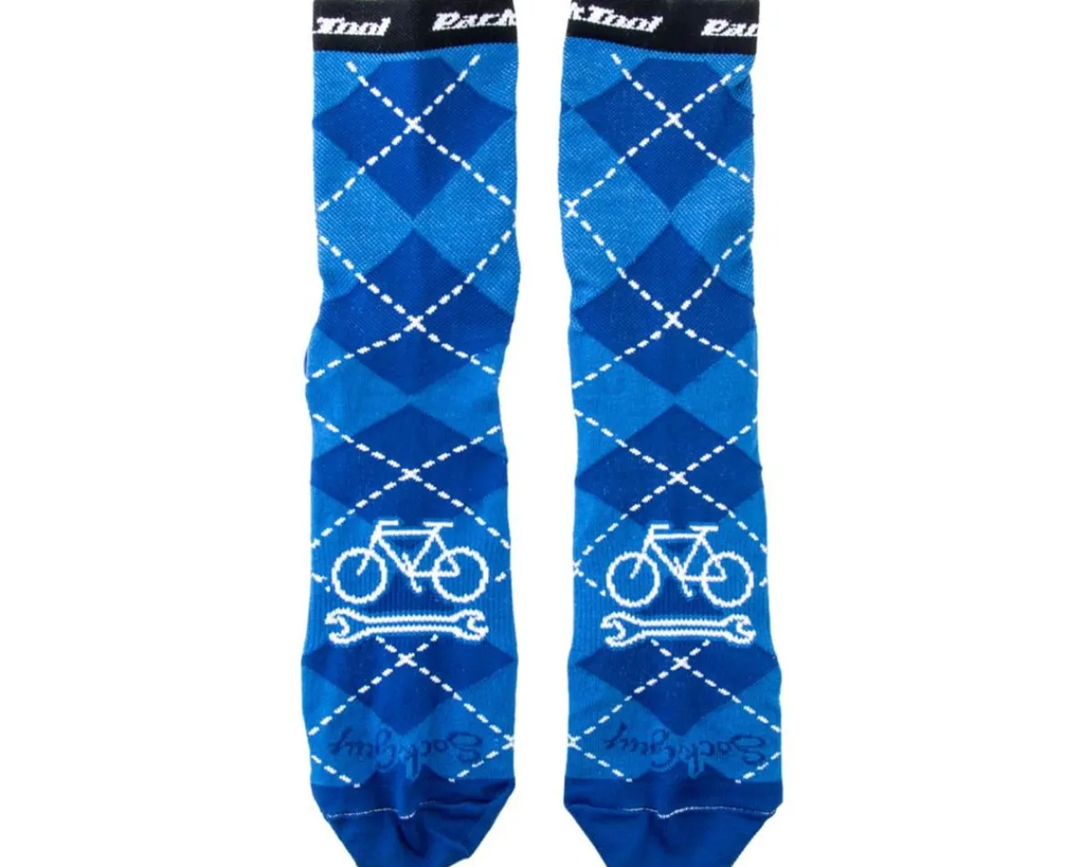 Park Tool Clothing Accessories|Shoes, Socks, & Footwear|SOX-5 Cycling Socks (Blue) (S/M)