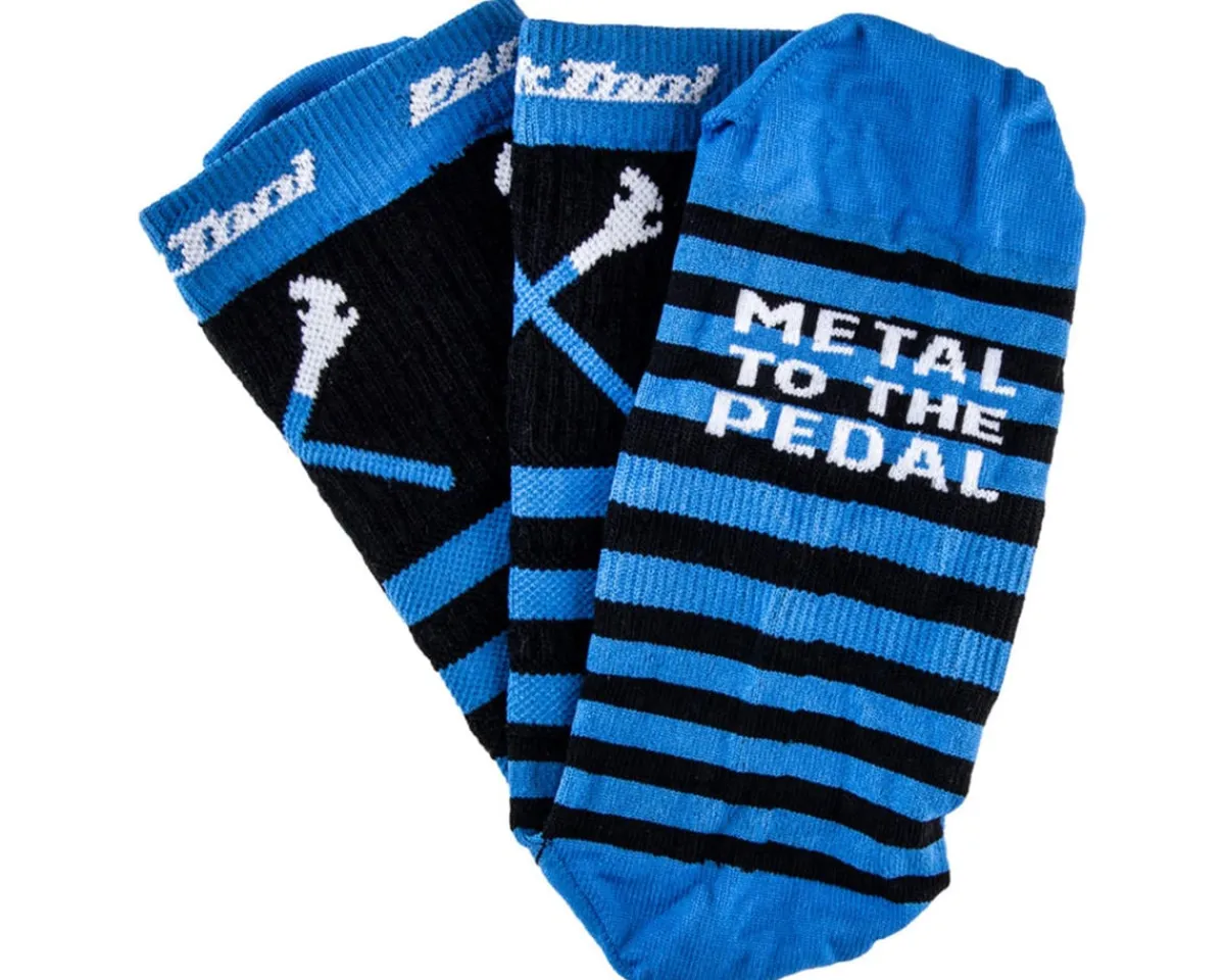 Park Tool Clothing Accessories|Shoes, Socks, & Footwear|SOX-6 Sockguy Cycling Socks (Black/Blue) (S/M)