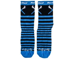 Park Tool Clothing Accessories|Shoes, Socks, & Footwear|SOX-6 Sockguy Cycling Socks (Black/Blue) (S/M)