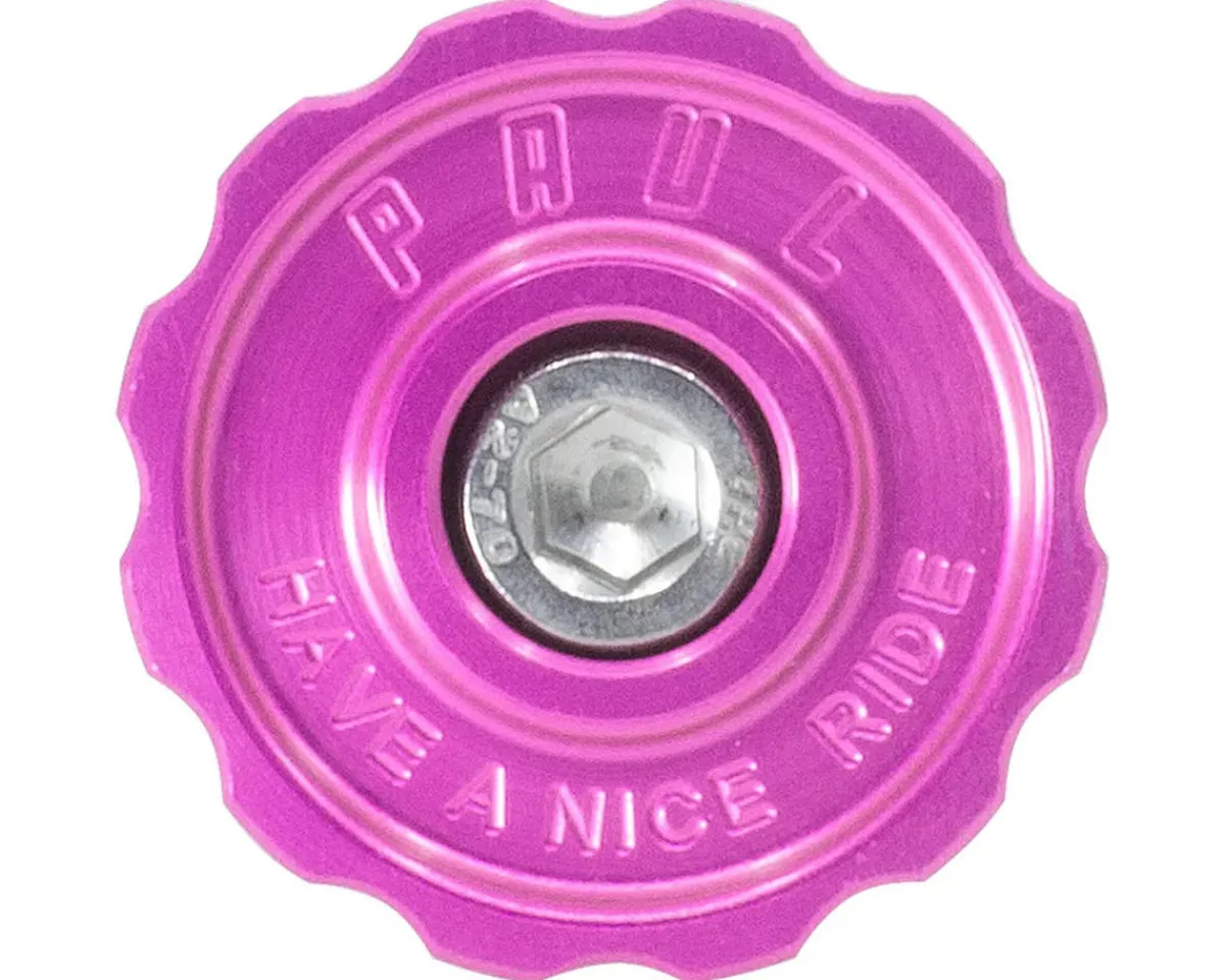 Paul Components Headsets & Spacers|Aluminum Top Cap (Pink) (1-1/8")