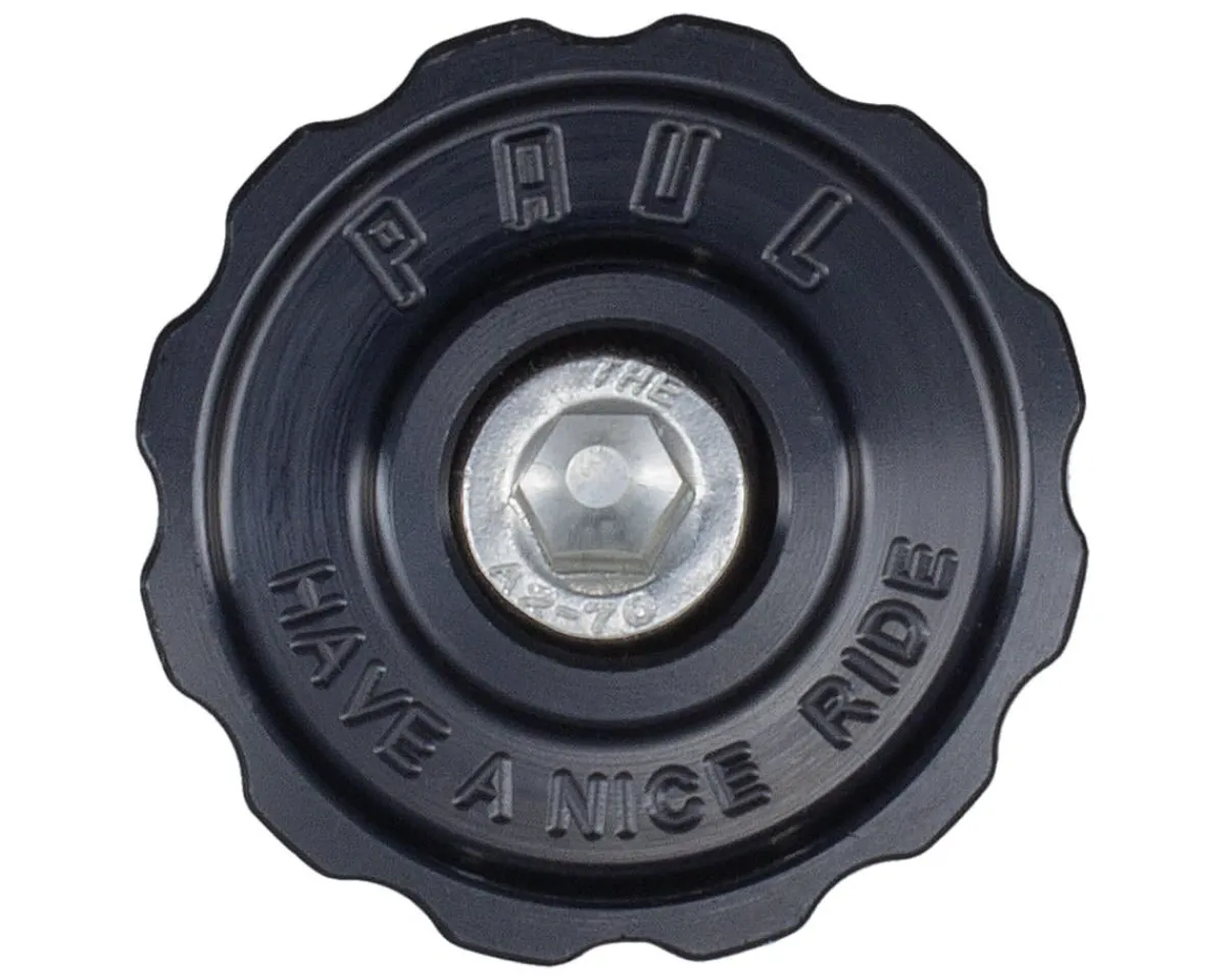 Paul Components Headsets & Spacers|Aluminum Top Cap (Black) (1-1/8")