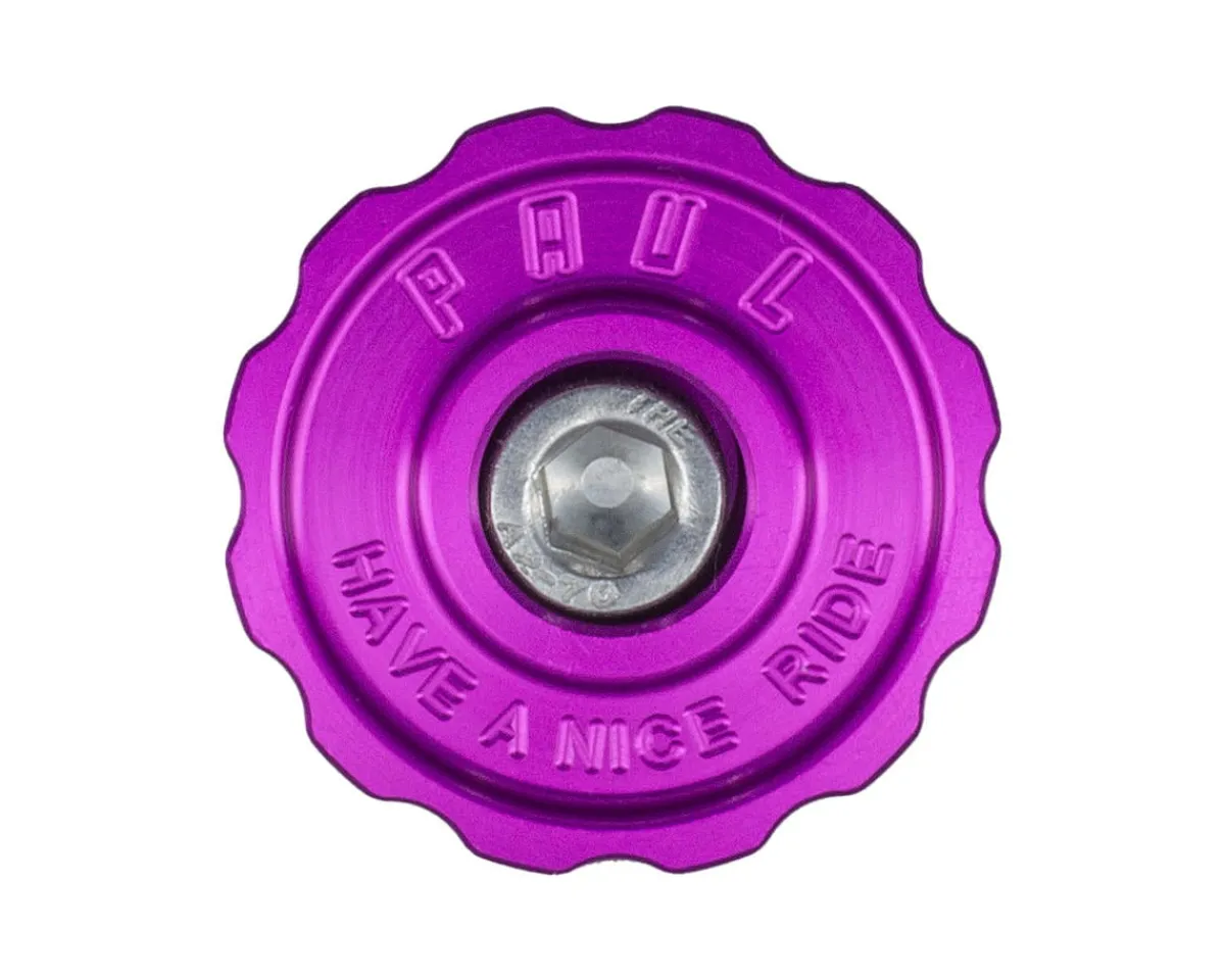 Paul Components Headsets & Spacers|Aluminum Top Cap (Purple) (1-1/8")