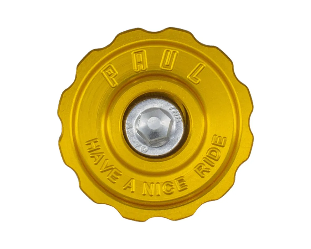 Paul Components Headsets & Spacers|Aluminum Top Cap (Gold) (1-1/8")