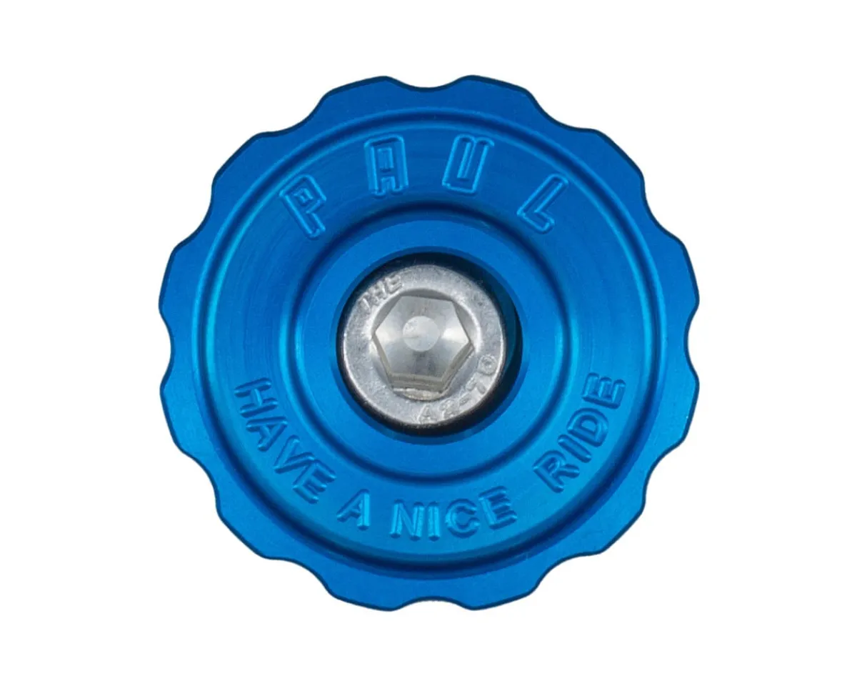 Paul Components Headsets & Spacers|Aluminum Top Cap (Blue) (1-1/8")