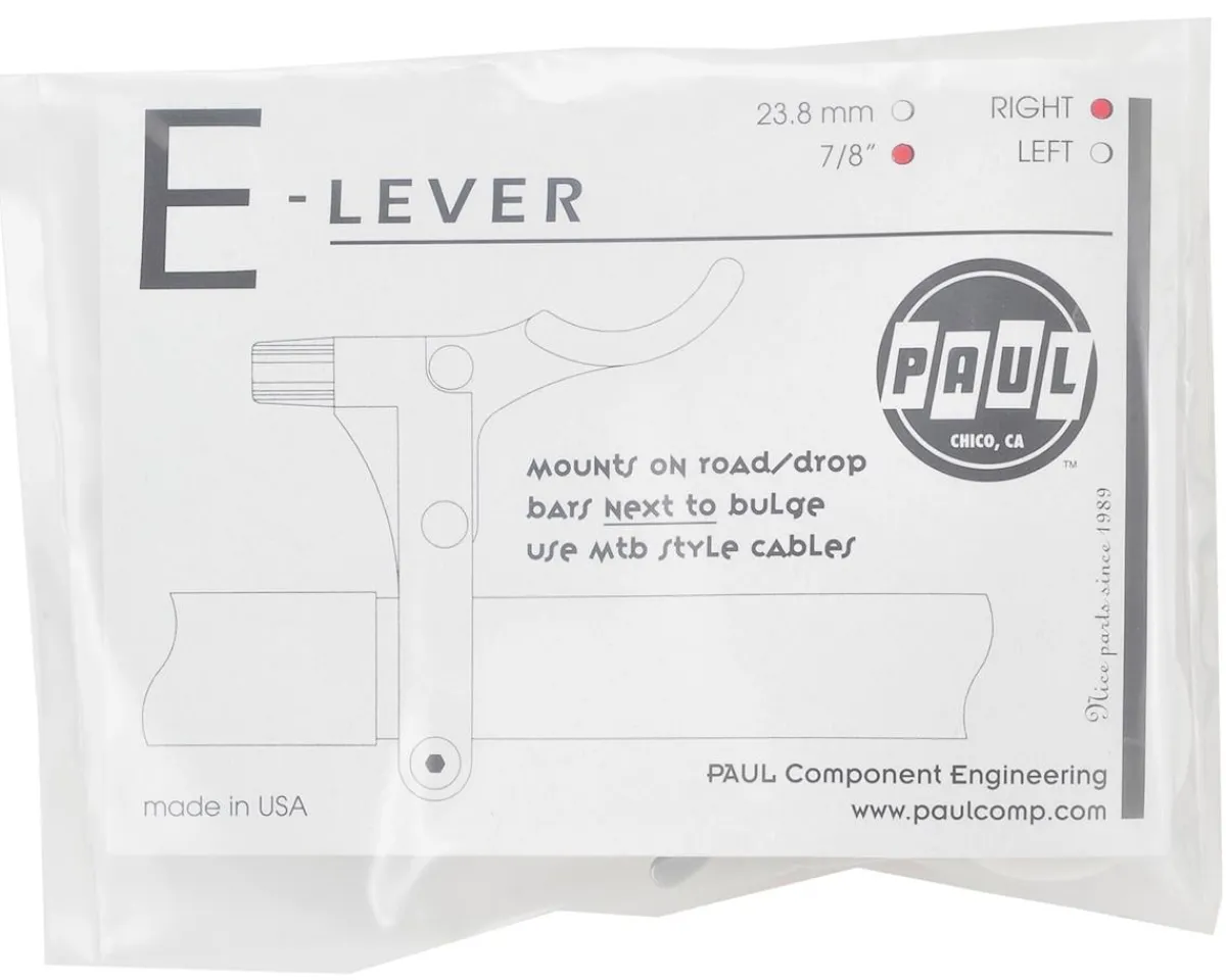 Paul Components Brakes|E-Lever (Silver) (Right) (22.2mm)