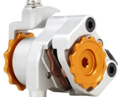 Paul Components Brakes|Klamper Disc Brake Caliper (Silver/Orange) (Mechanical) (Front or Rear) (Short Pull) (Flat Mount)
