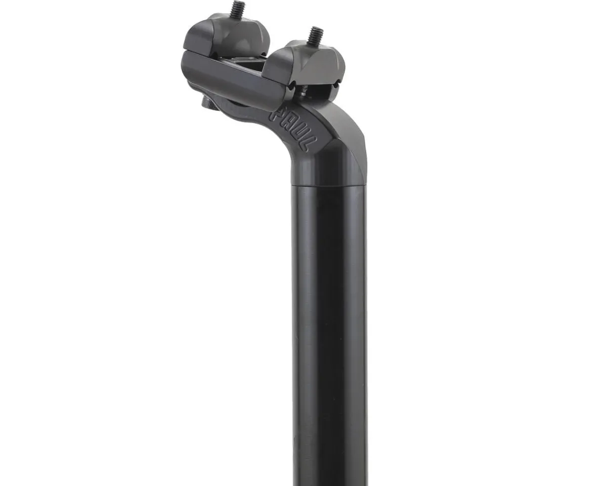 Paul Components Seatposts & Clamps|Tall & Handsome Seatpost (Black) (27.2mm) (360mm) (26mm Offset)