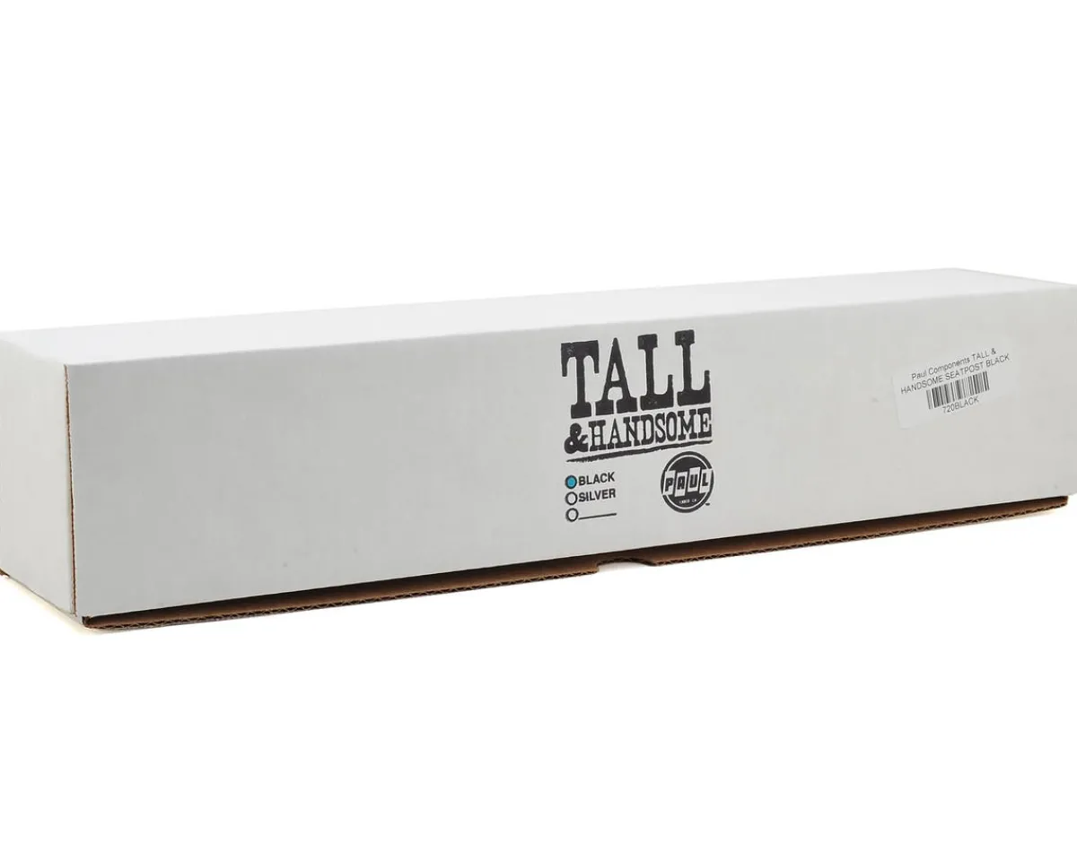 Paul Components Seatposts & Clamps|Tall & Handsome Seatpost (Black) (27.2mm) (360mm) (26mm Offset)