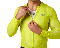 Pearl iZUMi High Vis & Reflective|Holiday Shopping|Attack Long Sleeve Jersey (Screaming Yellow Splatera) (L)