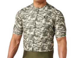 Pearl iZUMi Jerseys|Summer Essentials|Attack Short Sleeve Jersey (Deep Lichen Green Waverock) (L)