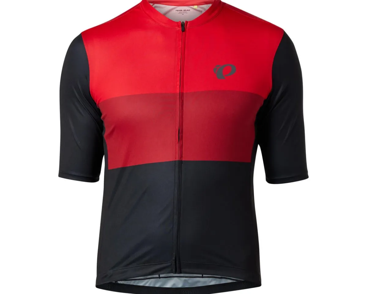 Pearl iZUMi Jerseys|Summer Essentials|Men's Attack Short Sleeve Jersey (Red Dahlia Tri Color) (S)