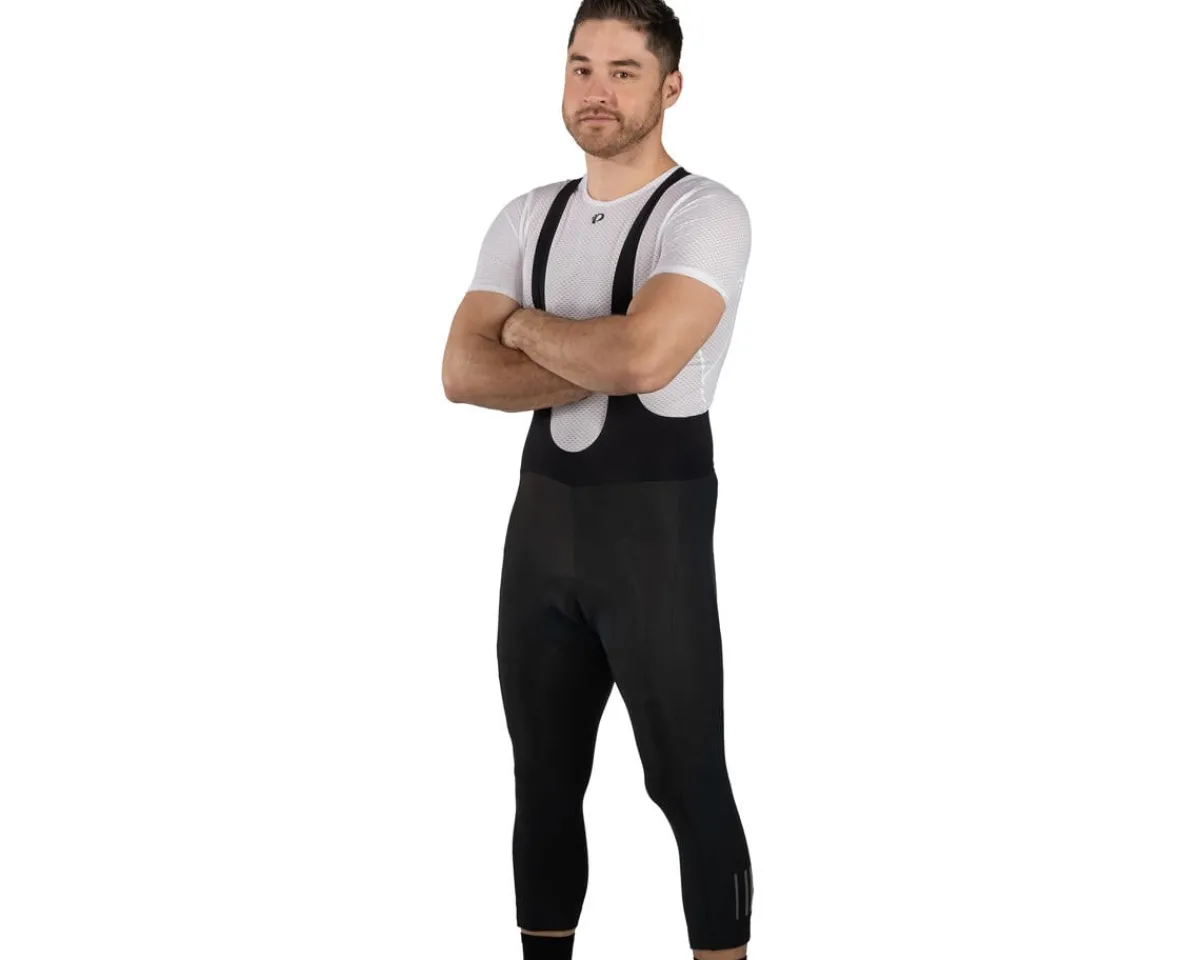 Pearl iZUMi Tights & Pants|Thermal Cycling 3/4 Bib Tights (Black) (L) (w/ Chamois)
