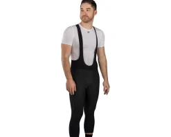Pearl iZUMi Tights & Pants|Thermal Cycling 3/4 Bib Tights (Black) (L) (w/ Chamois)
