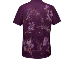 Pearl iZUMi Women'S|Jerseys|Women's Classic Short Sleeve Jersey (Dark Violet/Gold Wildflower) (L)