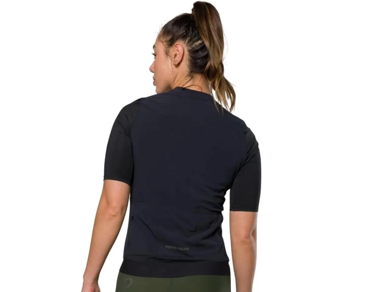 Pearl iZUMi Women'S|Jerseys|Women's Expedition Short Sleeve Jersey (Black) (M)