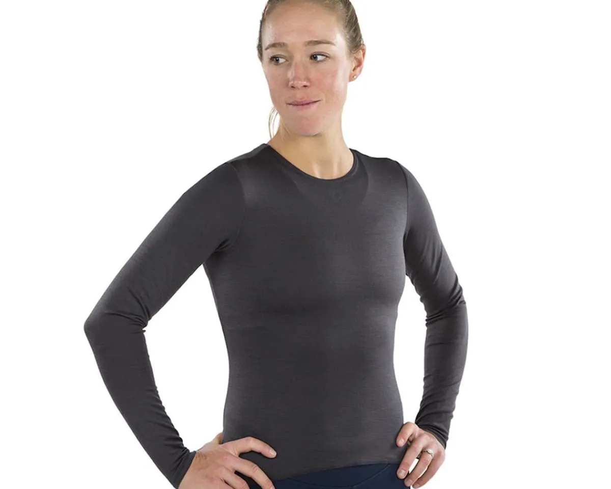 Pearl iZUMi Clothing Sale|Women'S|Women's Merino Thermal Long Sleeve Base Layer (Phantom) (L)