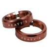 Peaty's Grips & Handlebar Tape|Monarch Grip Lockrings (Red) (Pair)