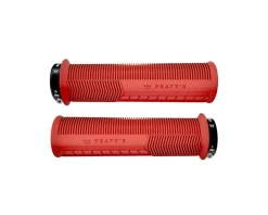Peaty's Grips & Handlebar Tape|Mushroom Thick Lock-On Grips (Red) (Pair)