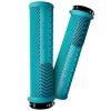 Peaty's Grips & Handlebar Tape|Race Control Knurl Thin Lock-On Grips (Turquoise) (Pair)