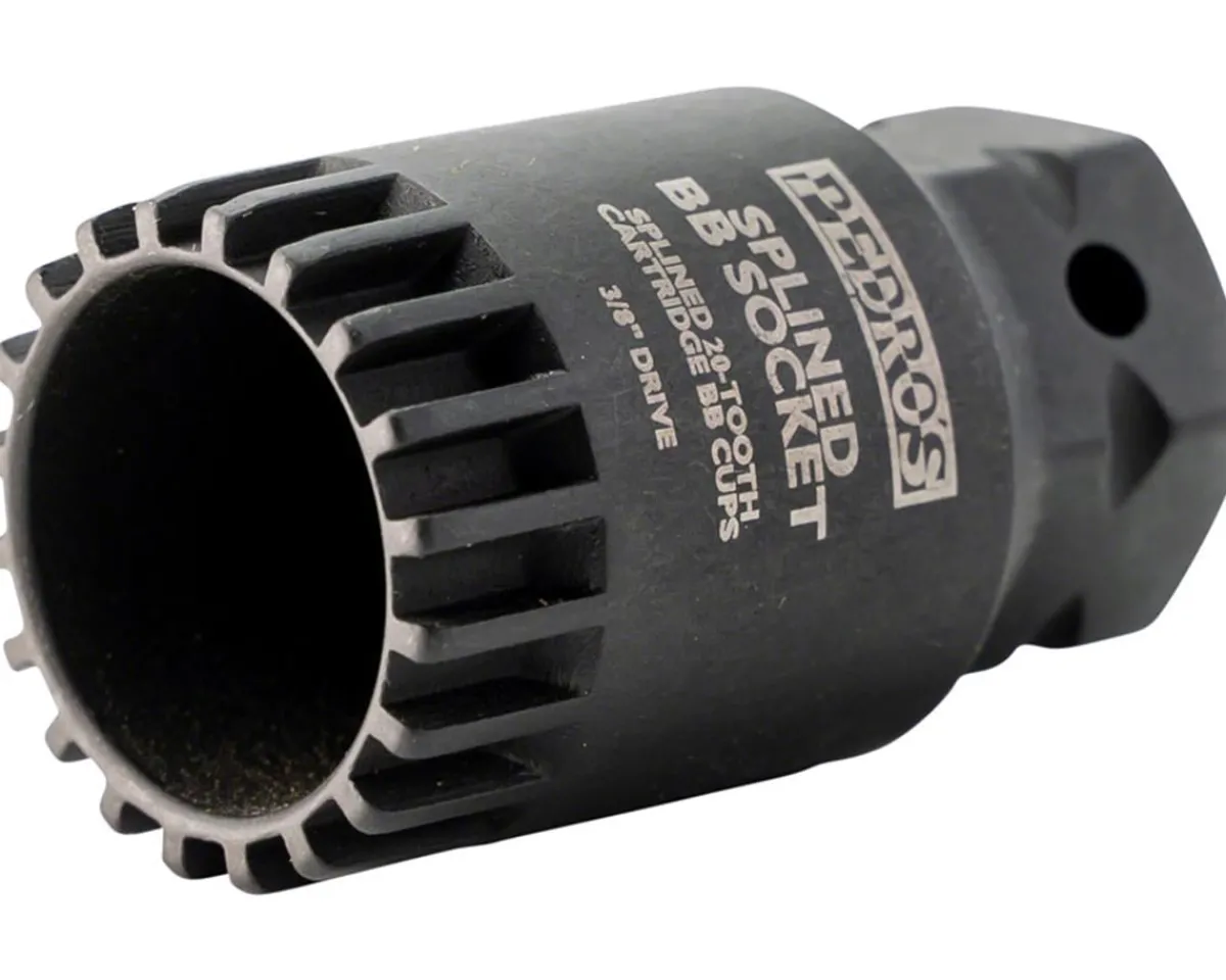 Pedro's Bottom Brackets & Parts|Tools|Bottom Bracket Socket Tool (Fits Shimano/Isis) (20-Tooth Splined) (3/8" Drive)