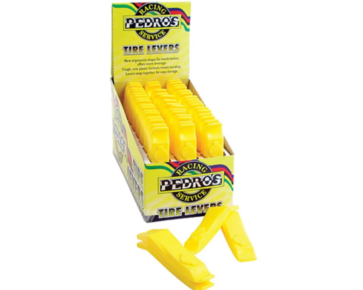 Pedro's Tire & Tube Accessories|Tools|Tire Levers (Yellow) (Box of 24)