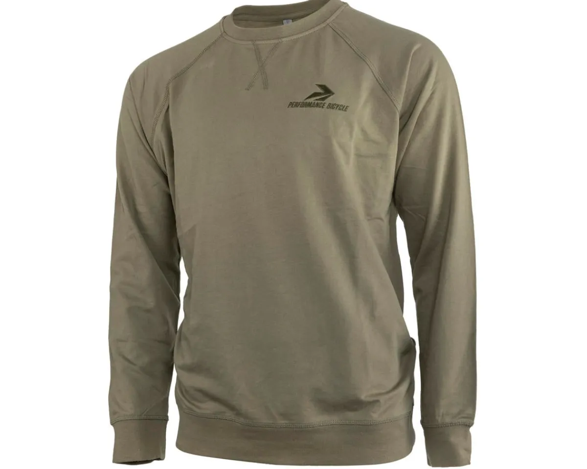 Performance Casual Clothing|Bicycle Crew Sweater (Green) (XS)
