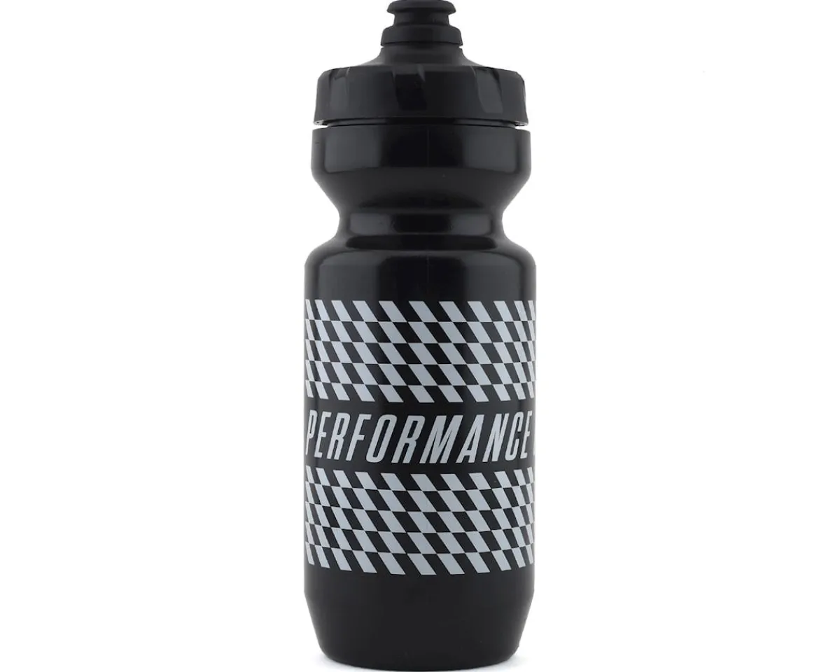 Performance Water Bottles|Bicycle Water Bottle w/ MoFlo Lid (Black) (22oz)