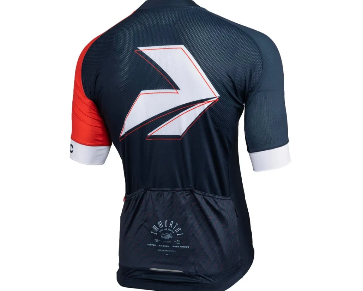 Performance Clothing Sale|Summer Essentials|Men's Nova Pro Cycling Jersey (Blue/Red) (Slim) (S)