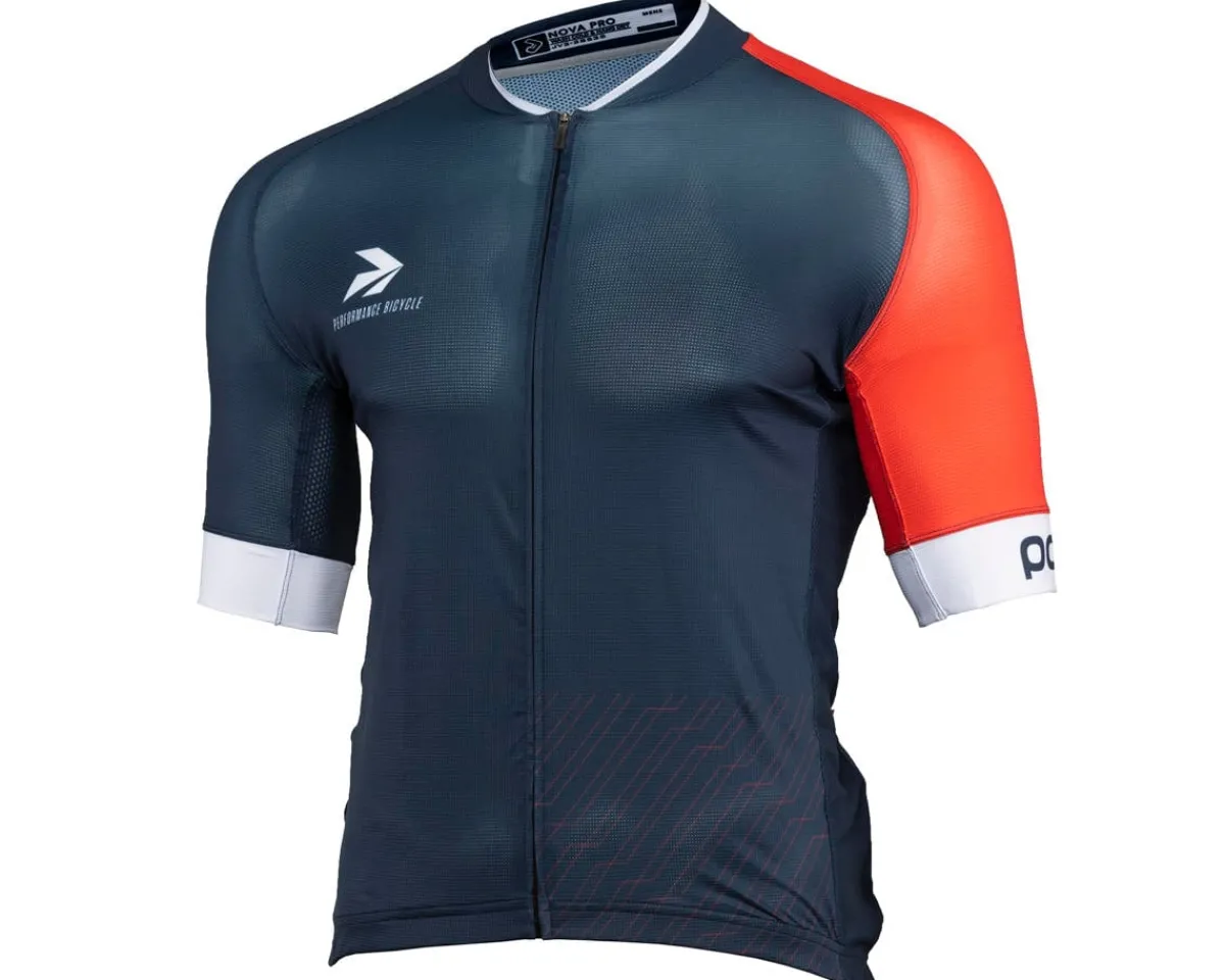 Performance Clothing Sale|Summer Essentials|Men's Nova Pro Cycling Jersey (Blue/Red) (Slim) (S)