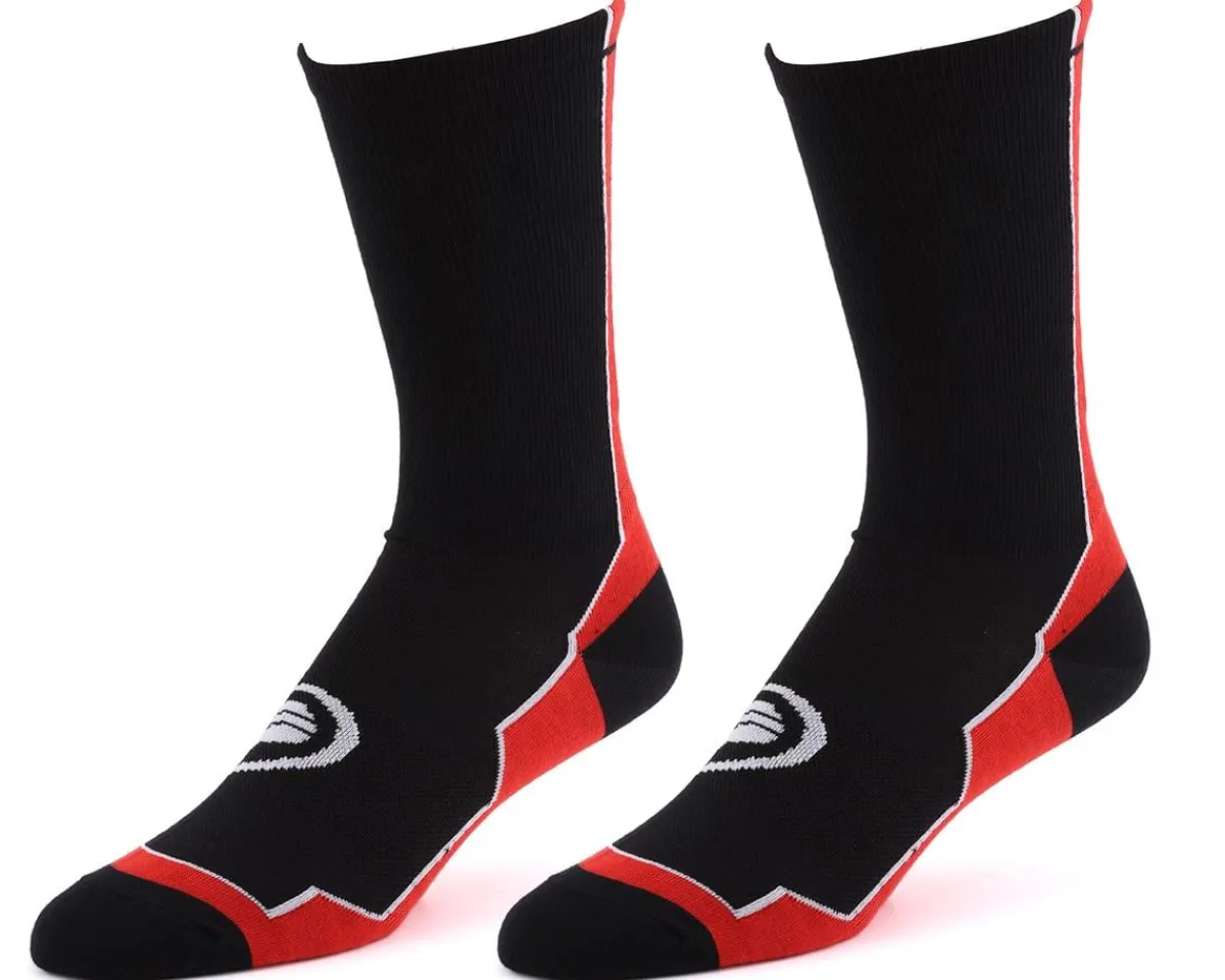 Performance Clothing Accessories|Shoes, Socks, & Footwear|8" Speed Socks (Black/Red) (S/M)