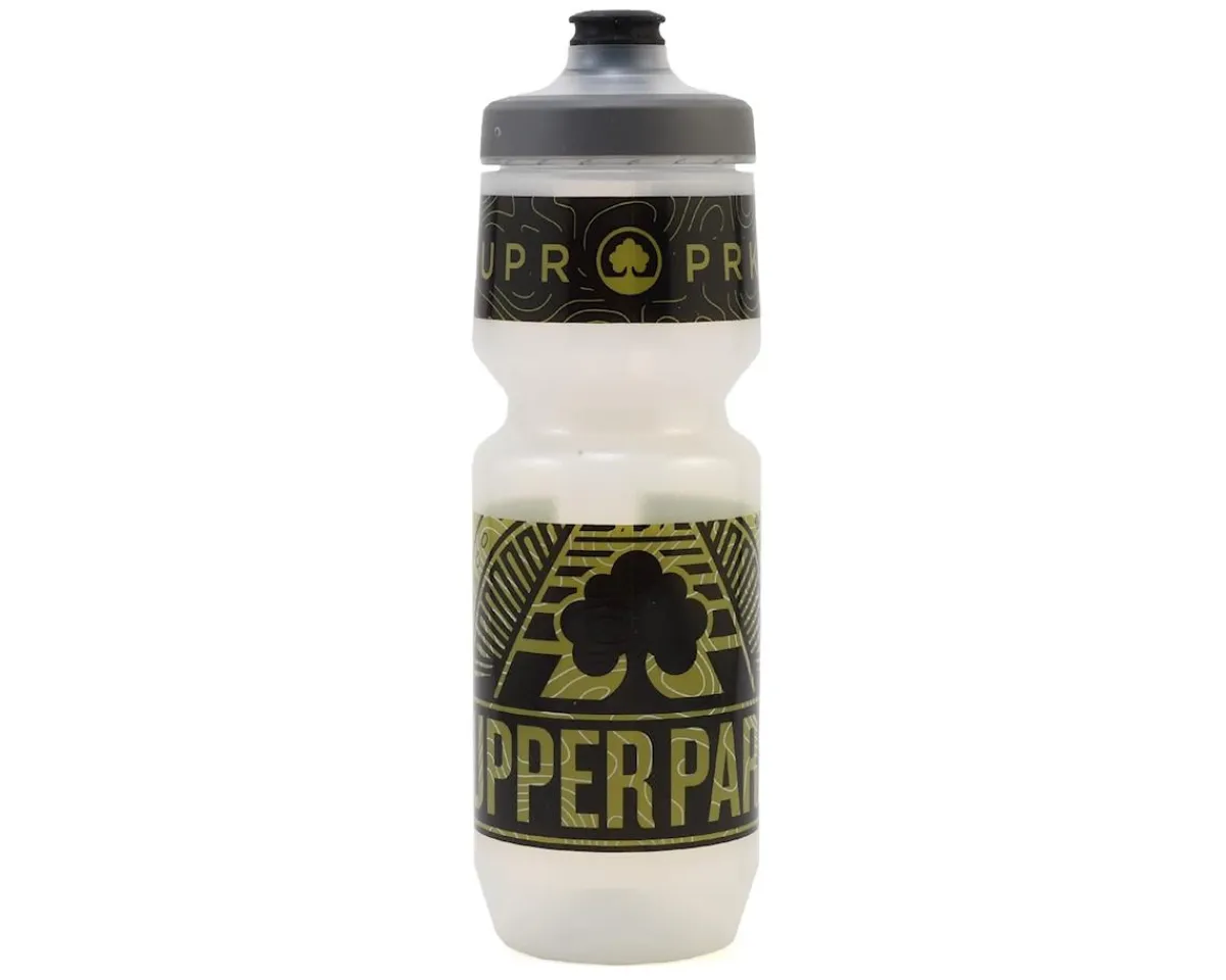 Performance Water Bottles|"Upper Park" Purist Water Bottle (Black/Green) (26oz)