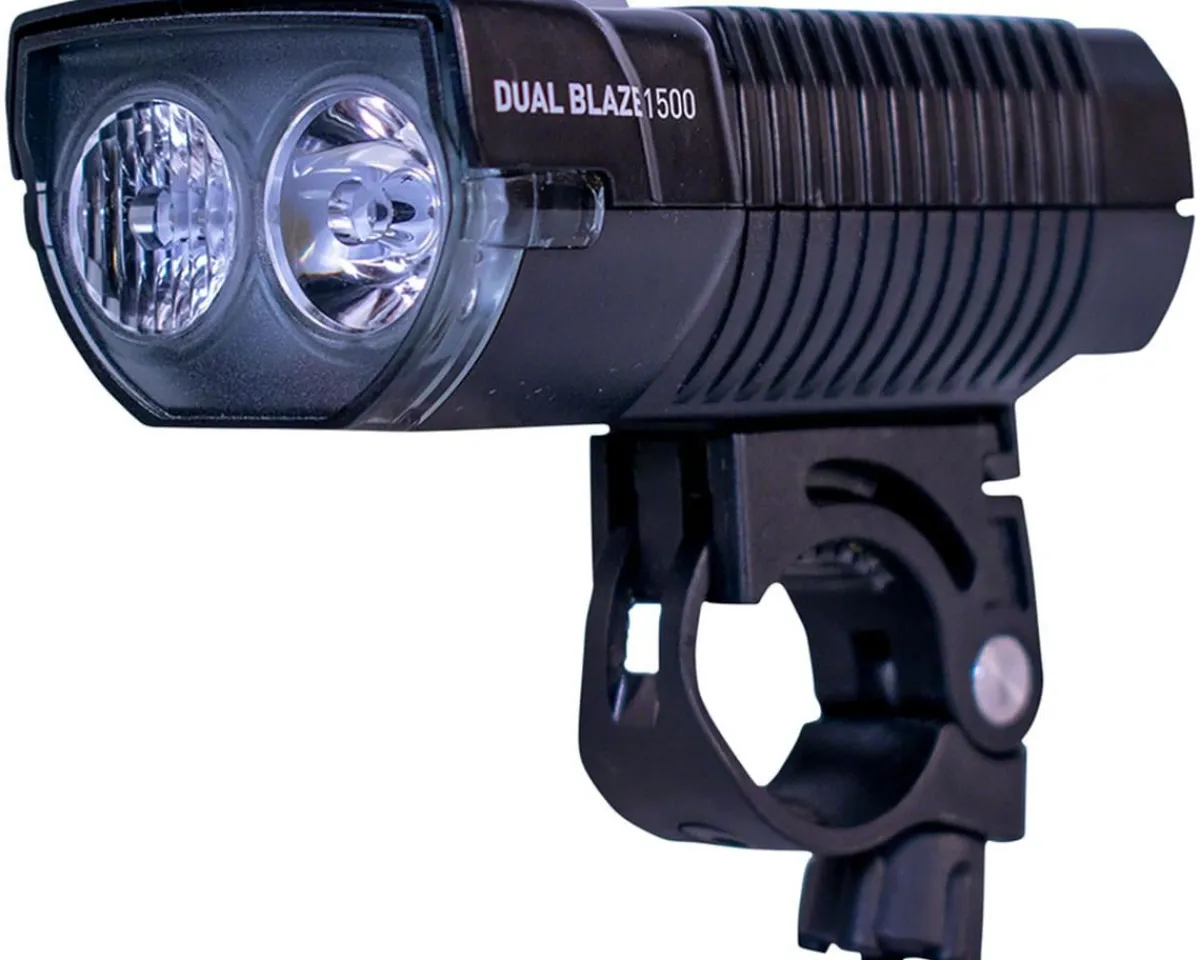 Planet Bike Bike Lights|Dual Blaze 1500 Headlight (Black)