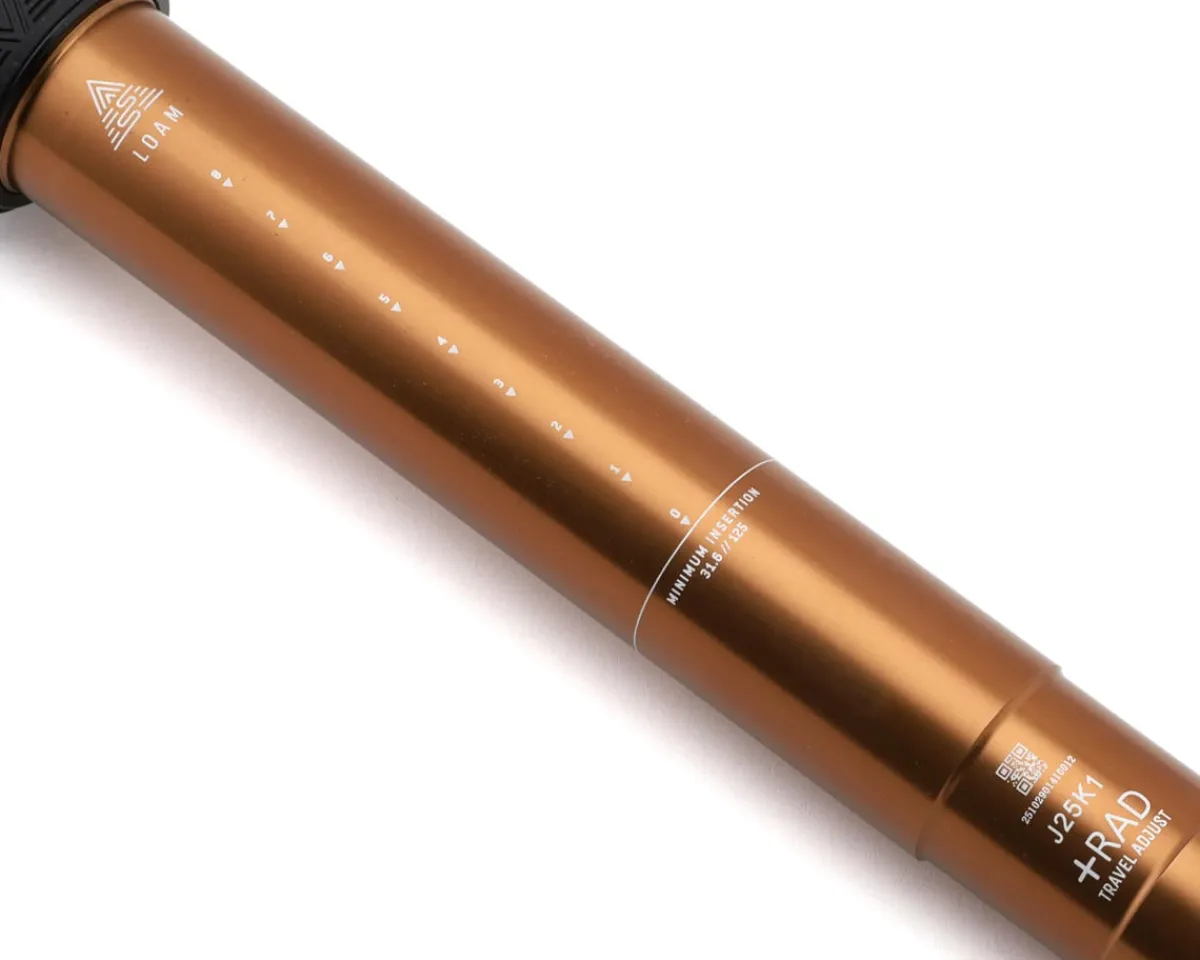 PNW Components Seatposts & Clamps|Loam Dropper Post Gen 2 (LTD Bronze) (31.6mm) (125mm) (Internal Routing) (Lever Not Included)