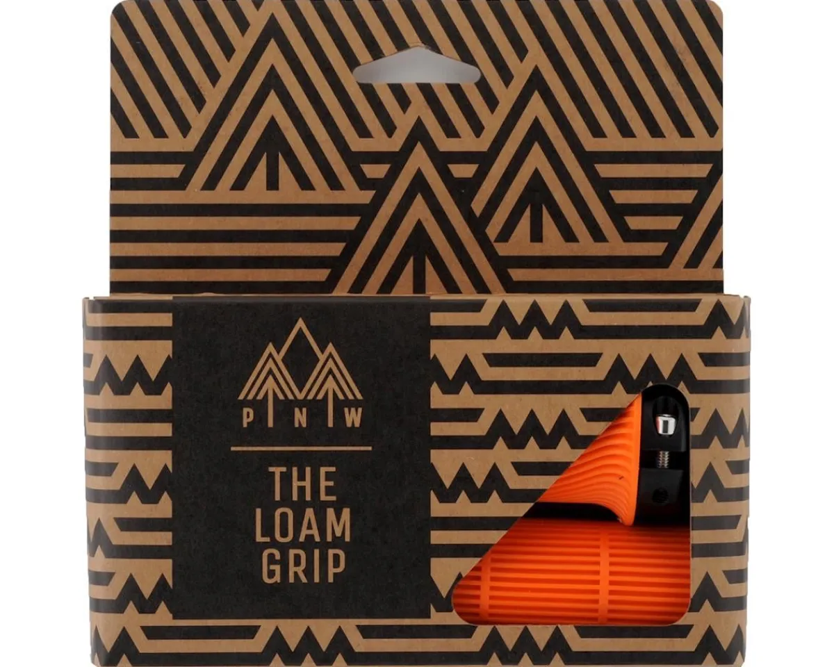 PNW Components Grips & Handlebar Tape|Loam Mountain Lock-On Grips (Safety Orange) (Regular)