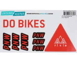 PNW Components Frame Protection & Decals|X Ground Keeper Custom Handlebar Decal Kit (Really Red) (For Loam and Range Gen 4)