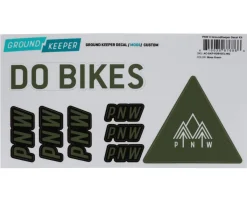 PNW Components Frame Protection & Decals|X Ground Keeper Custom Handlebar Decal Kit (Moss Green) (For Loam and Range Gen 4)