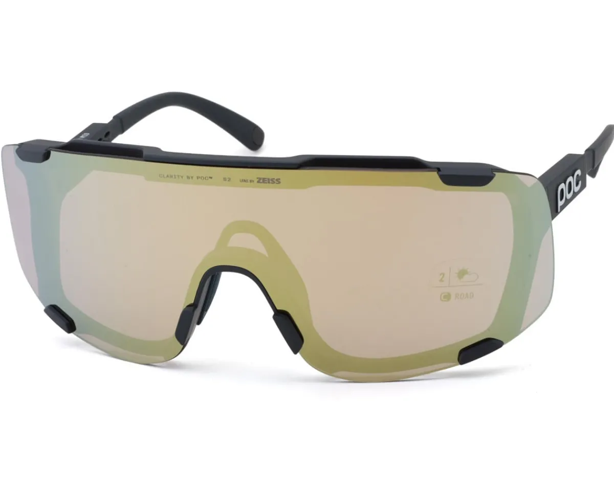 POC Sunglasses & Goggles|Devour Mid Sunglasses (Apatite Navy) (Clarity Road/Partly Sunny Gold)