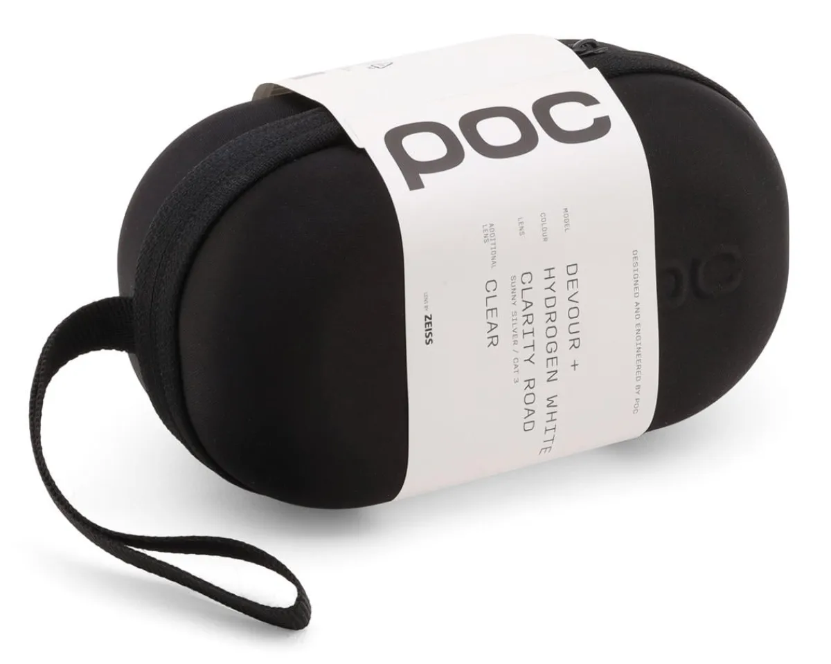 POC Sunglasses & Goggles|Devour Sunglasses (Hydrogen White) (Sunny Silver/Clear) (Clarity Road)