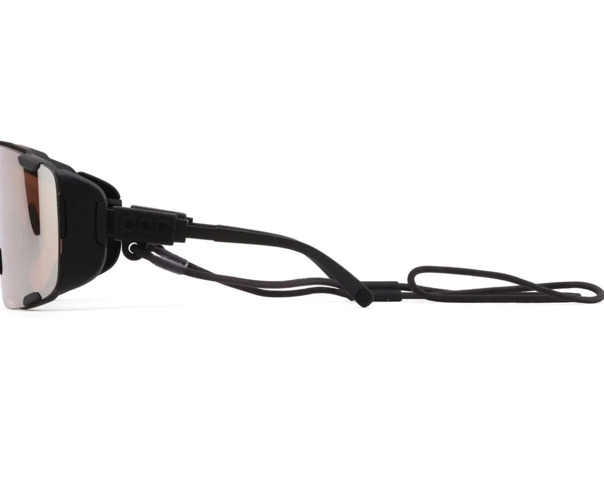 POC Sunglasses & Goggles|Devour Ultra Sunglasses (Uranium Black) (Partly Sunny Silver/Clear) (Clarity Trail)