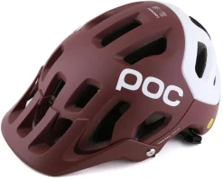 POC Helmets|Holiday Shopping|Tectal Race MIPS Helmet (Garnet Red/Hydrogen White Matte) (M)