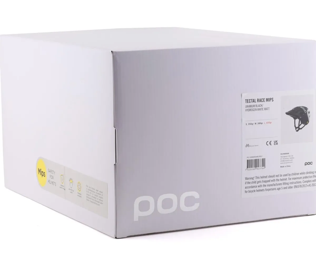 POC Helmets|Clothing Sale|Tectal Race MIPS Helmet (Uranium Black/Hydrogen White Matte) (M)