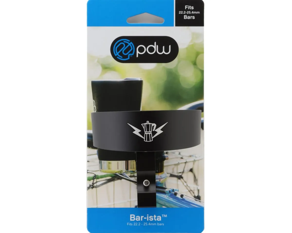 Portland Design Works Bottle Cages & Mounts|Bar-ista Coffee Holder (Black) (22 - 26mm)