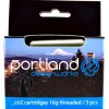 Portland Design Works Pumps & Co2|Pumps & Co2|CO2 Refill Cartridges (Silver) (3 Pack) (16g)