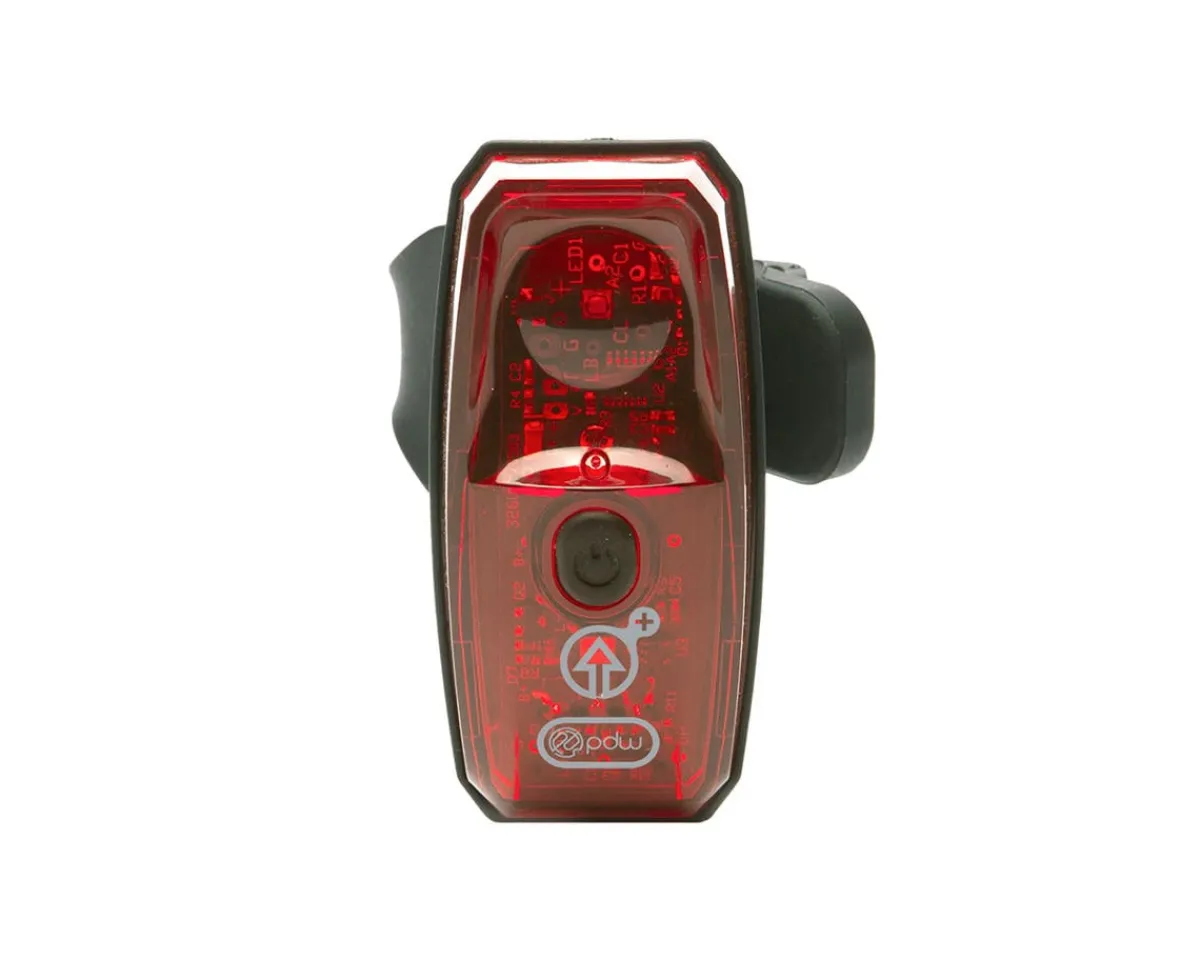 Portland Design Works Bike Lights|Gravity Plus Tail Light (Black) (100 Lumens)