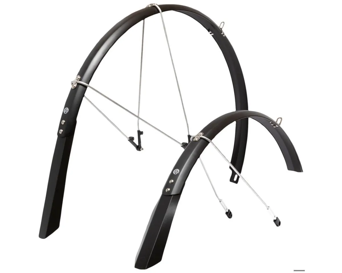 Portland Design Works Racks, Fenders, & Trailers|Poncho Recycled Polycarbonate Fender Set (Black) (700c) (45mm)