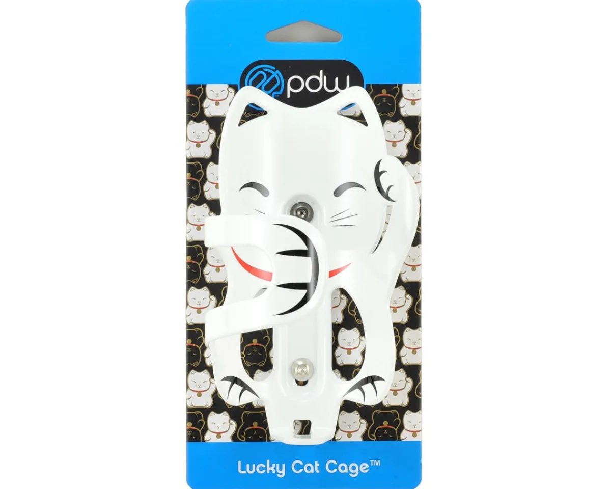 Portland Design Works Bottle Cages & Mounts|The Lucky Cat Water Bottle Cage (White)