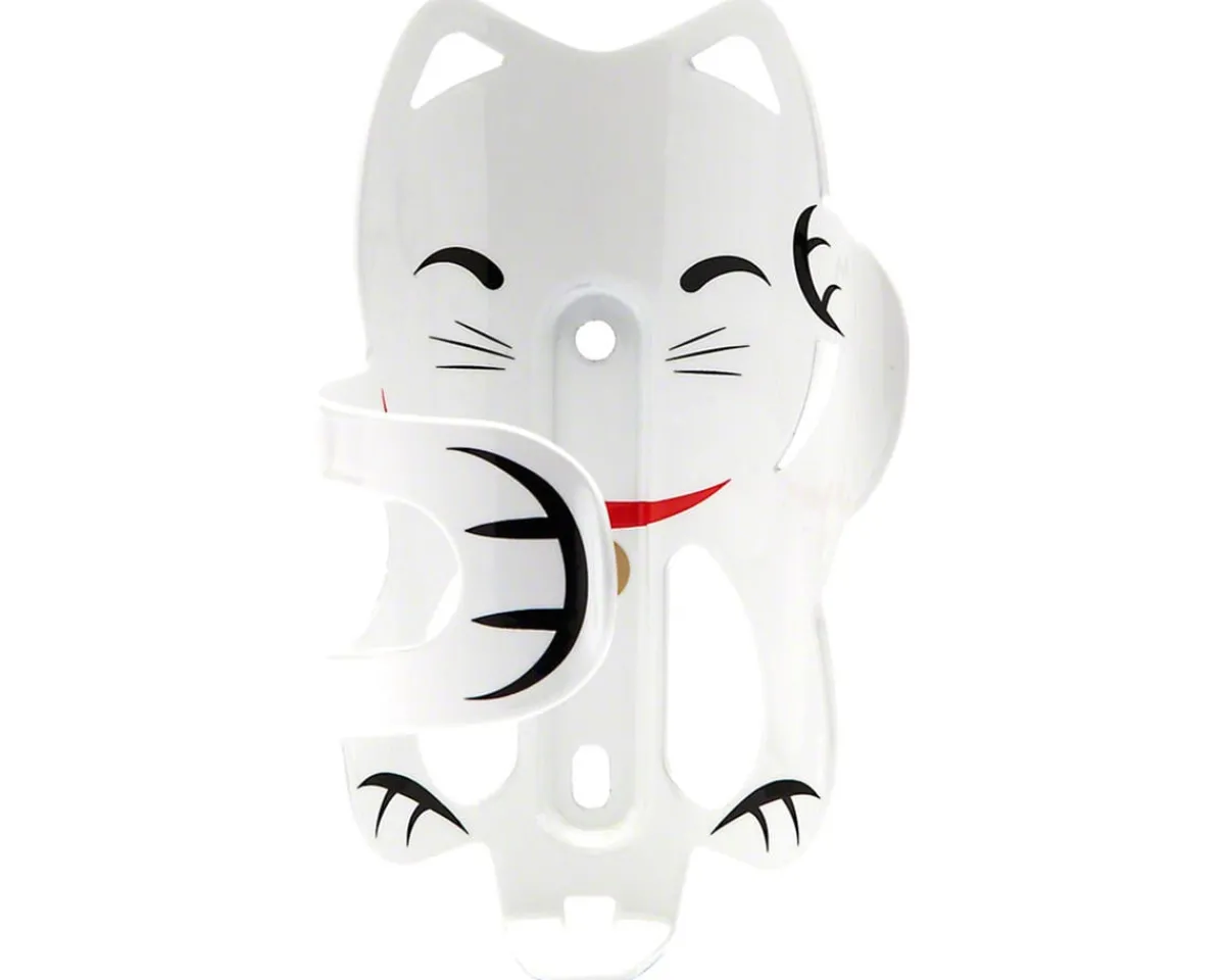 Portland Design Works Bottle Cages & Mounts|The Lucky Cat Water Bottle Cage (White)
