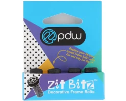 Portland Design Works Racks, Fenders, & Trailers|Bottle Cages & Mounts|Zit Bitz Decorative Frame Bolts (Black) (Leaf) (4-Pack)